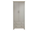 lancaster 2 door 2 drawer wardrobe grey