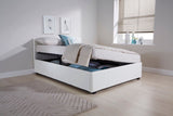 Serena Side lift Ottoman Small Double Bed - White