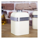 Swan Retro Set of 3 Canisters Cream