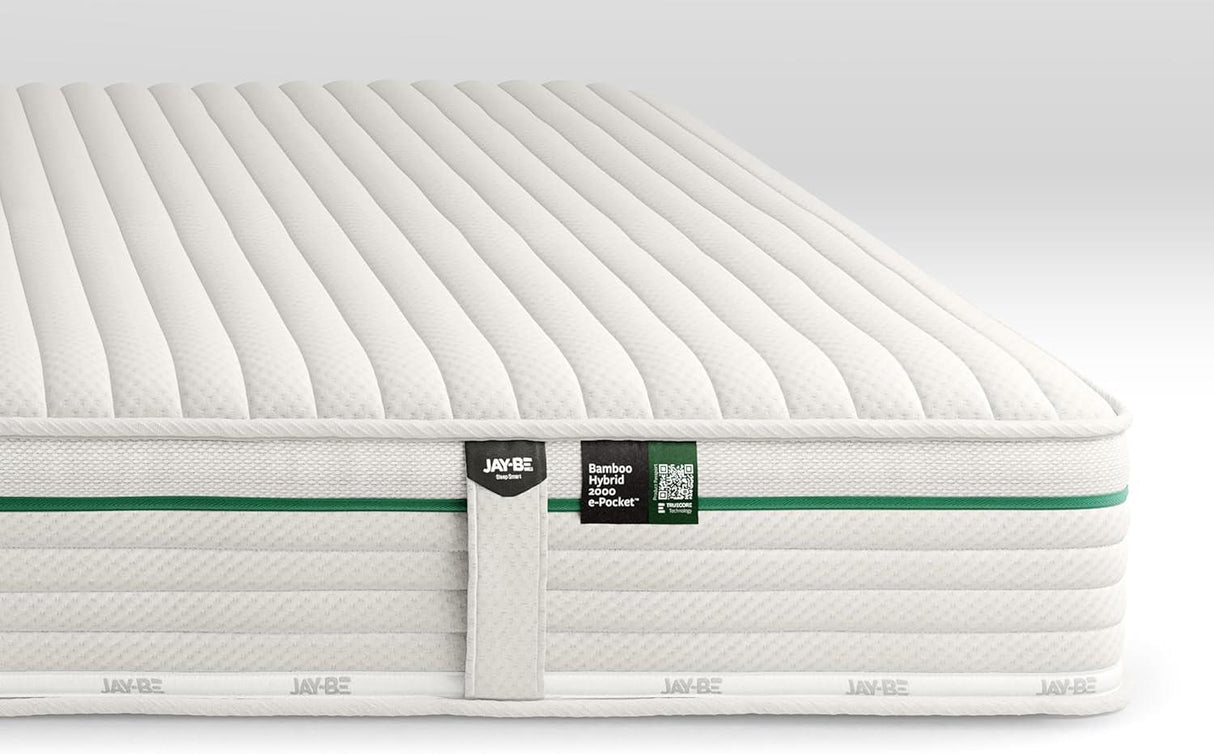 Jay-Be® Natural Fresh Bamboo Hybrid 2000 e-Pocket Mattress - Single