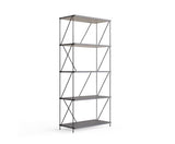Leyo 5 Tier Shelving Unit Grey