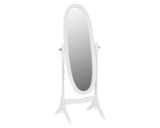 Contessa Cheval Mirror - White
