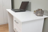 Panama 2 drawer desk white