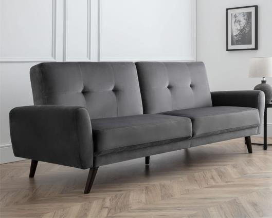 Monza Sofabed in Dark Grey Velvet