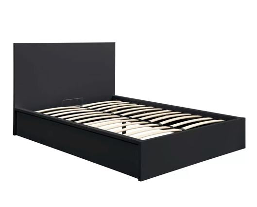 Oslo Double Ottoman Bed - Light Grey