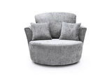 Harriet Swivel Chair - Light Grey