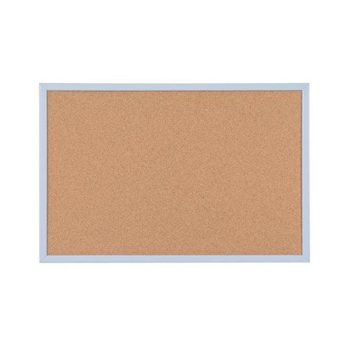 Bi-Office Pastel Cork Noticeboard Blue Frame 60x40cm MC030011981