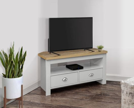 Highgate Corner TV Unit-Grey