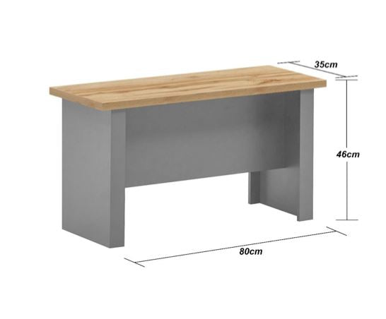 Lisbon Dining Table 120cm with 2 Benches Set