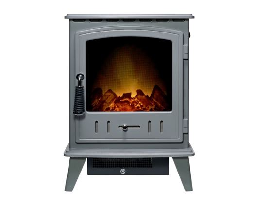 Adam Aviemore Electric Stove in Grey Enamel