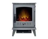 Adam Aviemore Electric Stove in Grey Enamel