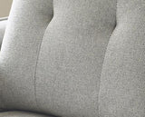 Remy Fabric 3 Seater Sofa Light Grey