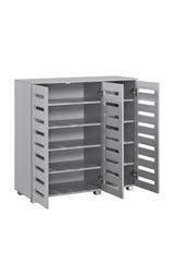 Euston 3 Door Shoe Cabinet - Light Grey
