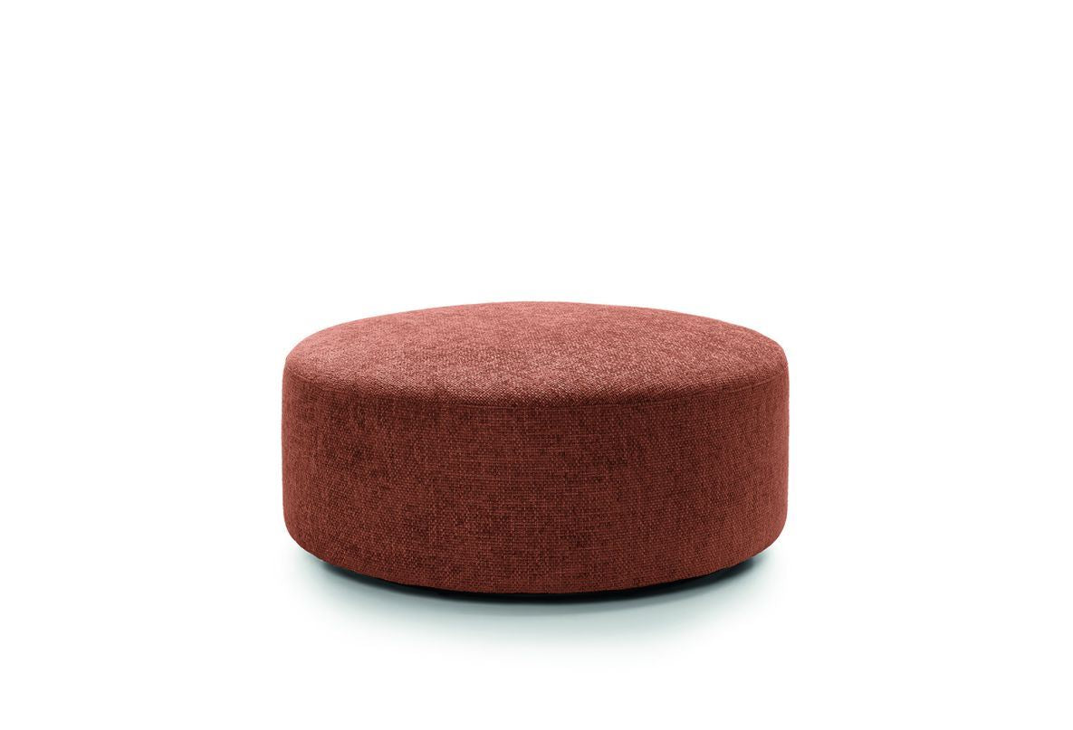 Ingrid Large Swivel Footstool - Burnt Orange