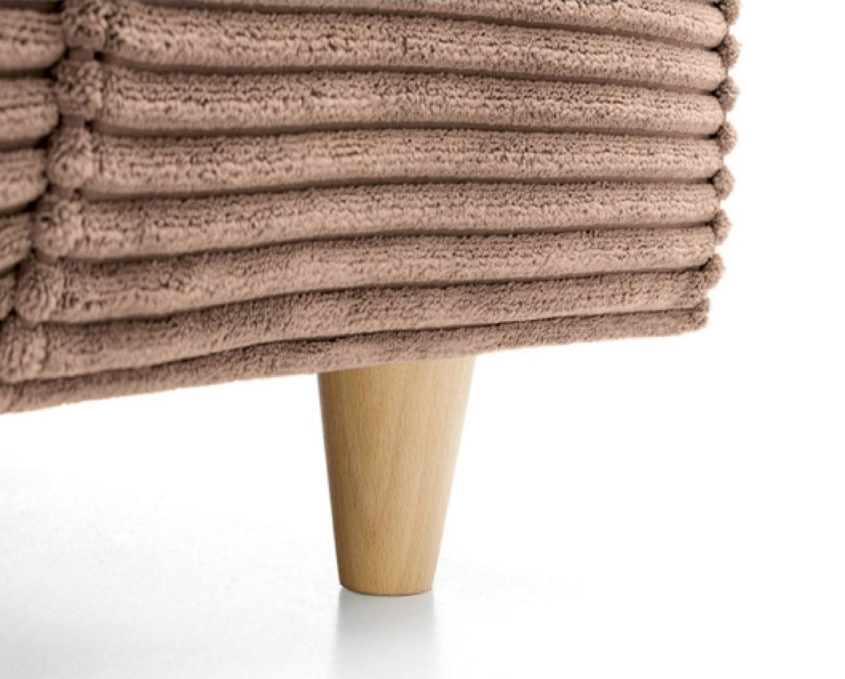 Jumbo Cord 3 Seater Sofa-Brown