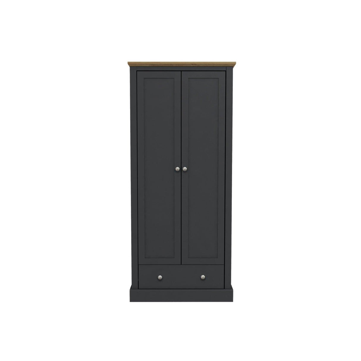 Devon 2 Door Wardrobe Charcoal