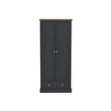 Devon 2 Door Wardrobe Charcoal