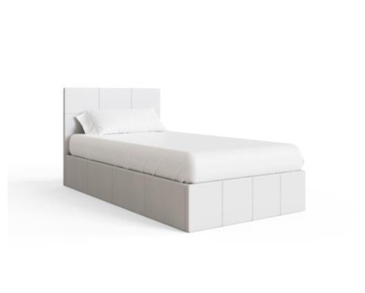 end lift ottoman 90cm white