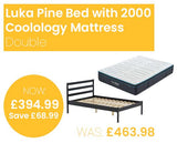 Luka Bed with SleepSoul Coolology 2000 Mattress - Double