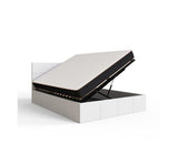Serena Side lift Ottoman Small Double Bed - White