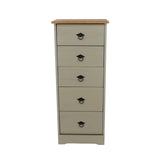 Corona Classic 5 drawer narrow chest of drawers