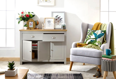 Lancaster large sideboard grey