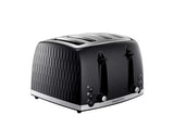 Russell Hobbs Honeycomb 4 Slice Toaster - Black