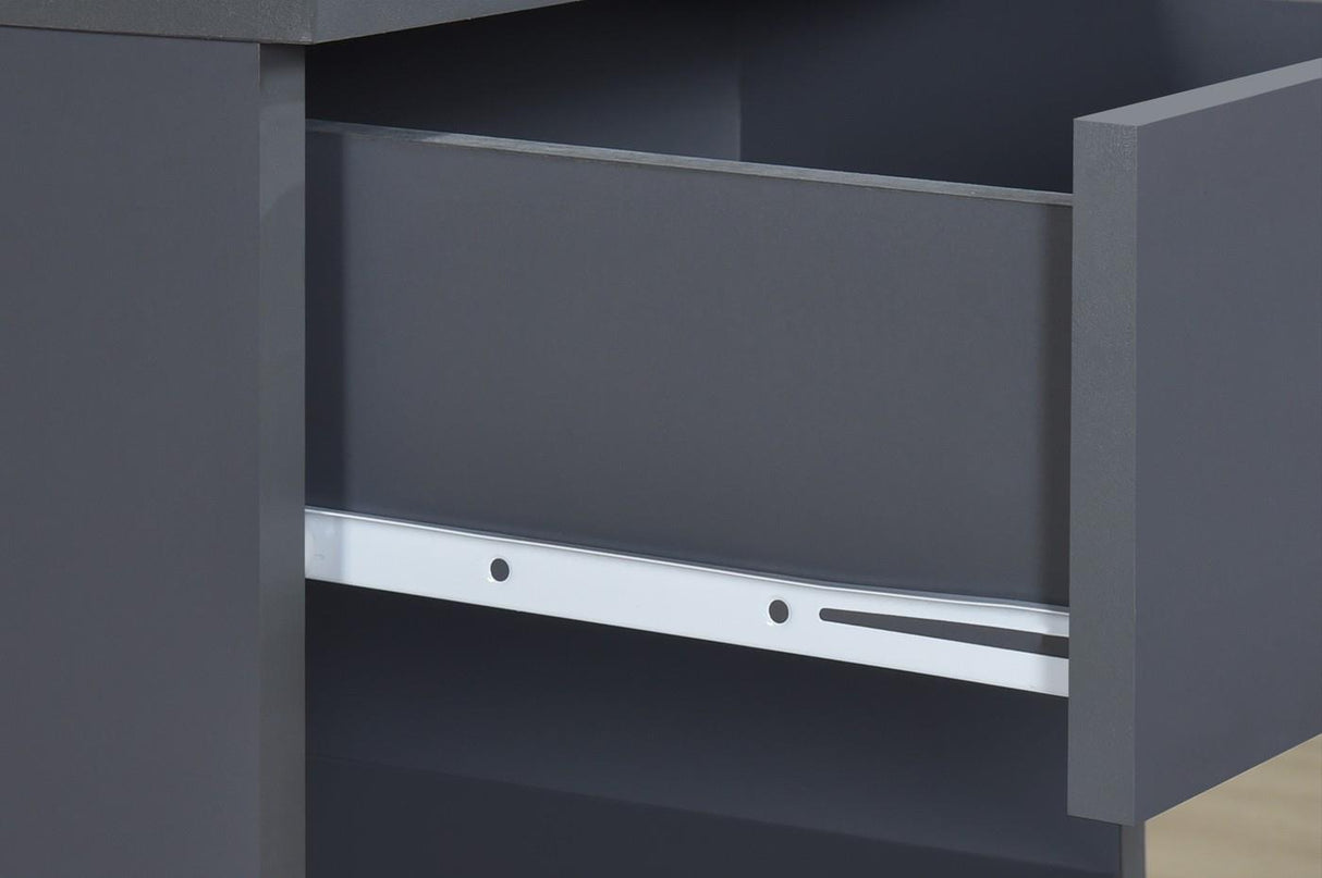 Highbury 1 Drawer Bedside - Dark Grey