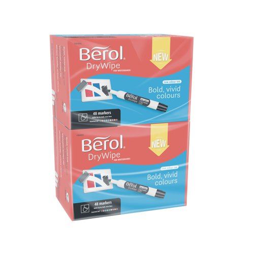 Berol Drywipe Marker Bullet Tip Assorted (96 Pack) 1984869