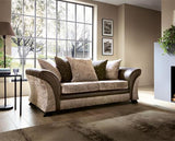 Farrow 3 Seater - Brown & Beige
