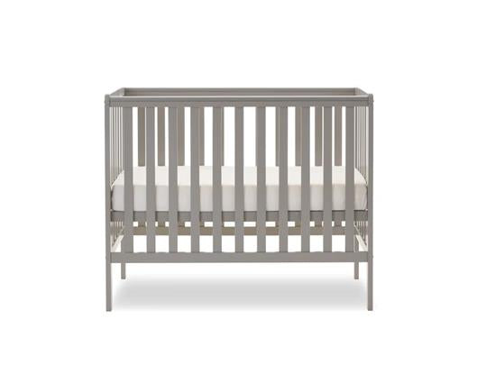 Bantam Space Saver Cot, Under Drawer & Eco Plus Foam Mattress-Warm Grey