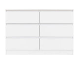 Malvern 6 Drawer Chest - White