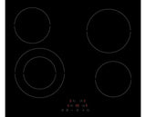 Statesman CHZ460T 60cm 4 Zone Ceramic Hob With Touch Control Black