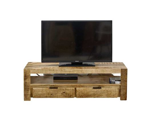 Surrey Solid Wood TV Stand With 2 Drawers