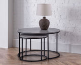 STATEN CONCRETE ROUND NESTING COFFEE TABLE