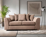 Jumbo Cord 3 Seater Sofa-Brown