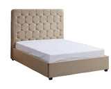 MADISON 5' BED - FAWN VELVET FABRIC