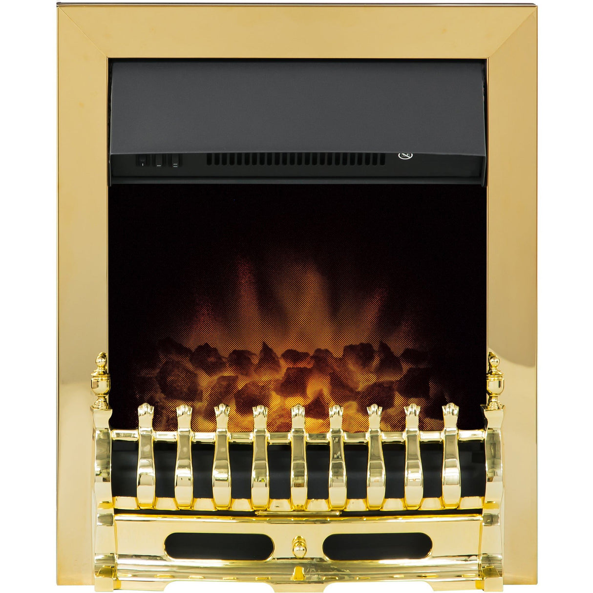 Adam Blenheim Electric Fire in Brass