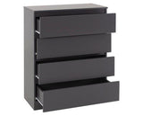 Malvern 4 Drawer Chest - Grey
