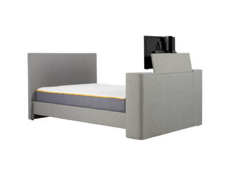 Plaza King TV Bed - Grey