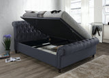 Castello Double Side Ottoman Bed - Charcoal