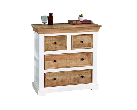 Alfie Solid Mango Wood 4 Chest Of Drawers