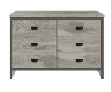 Boston 3+3 Drawer Chest Grey