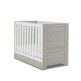 Nika Mini Cot Bed & Underdrawer - Grey Wash & White