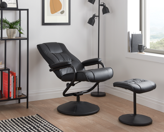 Memphis Swivel Chair & Footstool