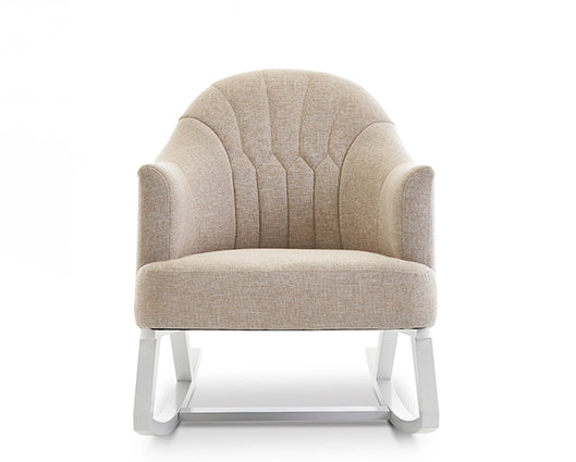 Round Back Rocking Chair - Oatmeal