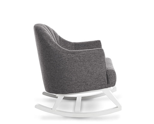 Round Back Rocking Chair - Dark Grey