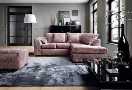 Harriet Right Corner Sofa - Pink