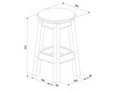 Low breakfast stools (pair)