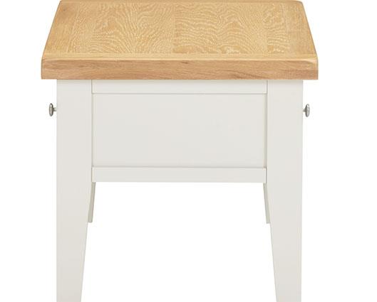 WINDSOR 2 DRAWER COFFEE TABLE - IVORY/OAK